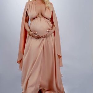 Pink maternity dreas